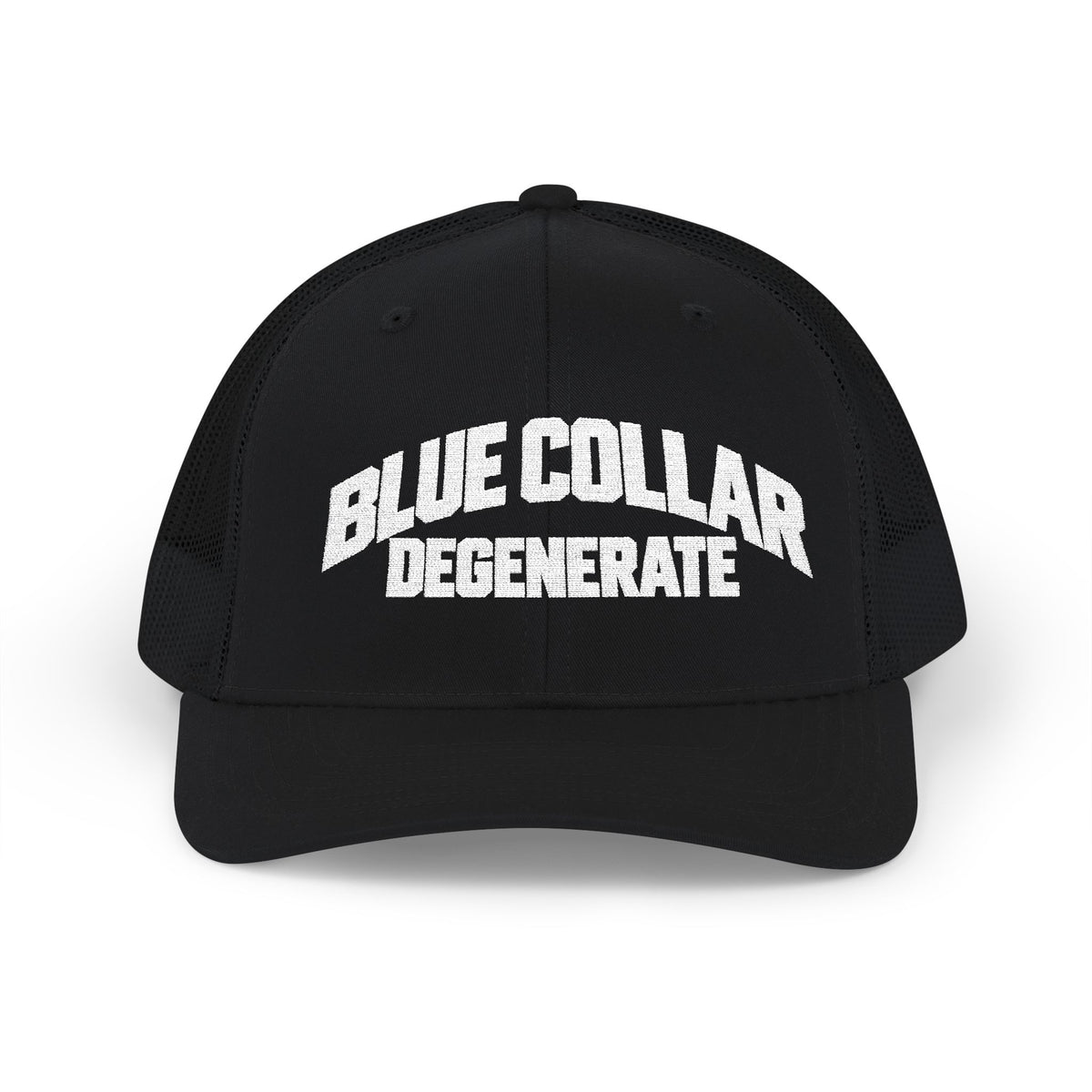 Snapback Trucker Cap Embroidered Blue Collar Degenerate Hat