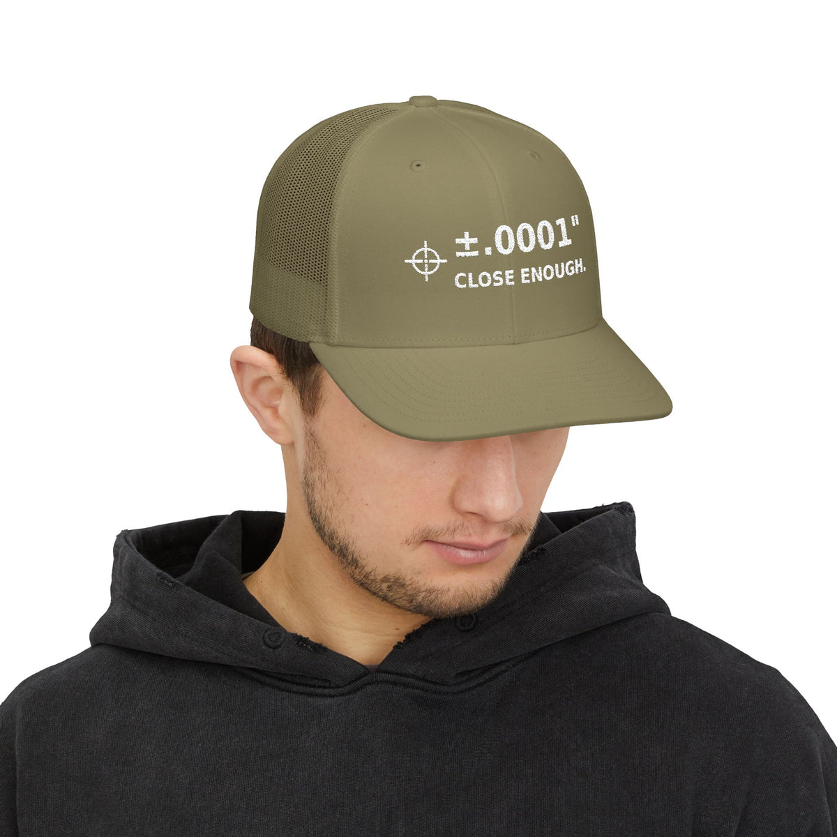 Snapback Trucker Cap Machinist ±.0001.  Close enough.