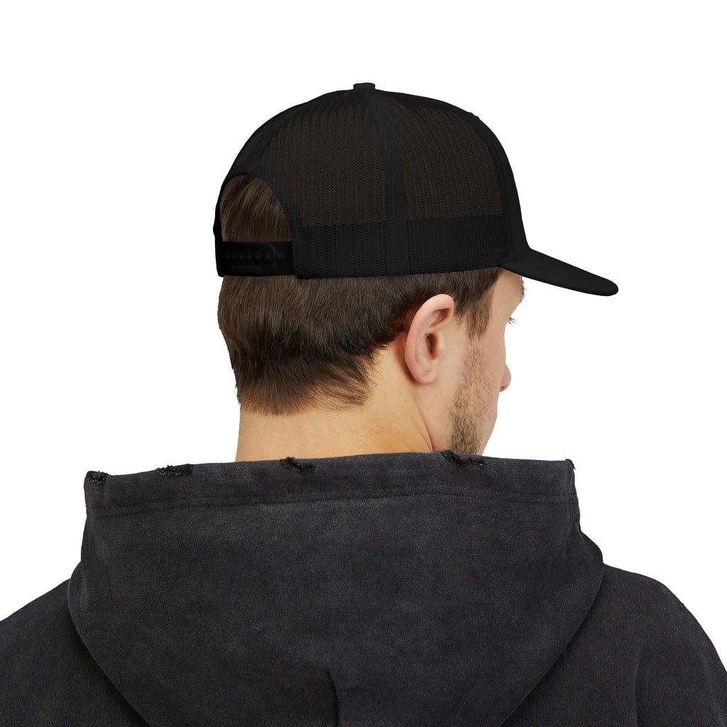 Snapback Trucker Cap Embroidered Blue Collar Degenerate Hat